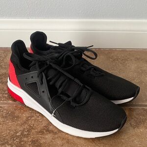 Puma Black and Red Sneakers